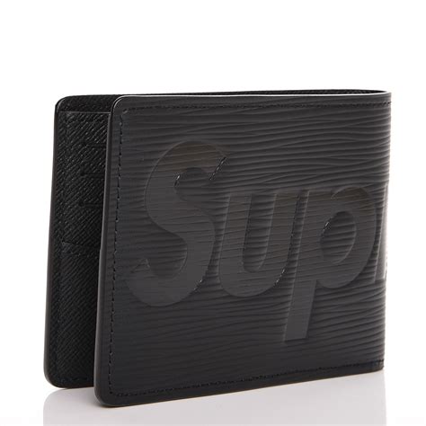 louis vuitton supreme wallet black